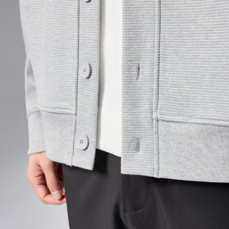 Giacca Nuova Primavera da Uomo con Collo Henley e Maniche Raglan