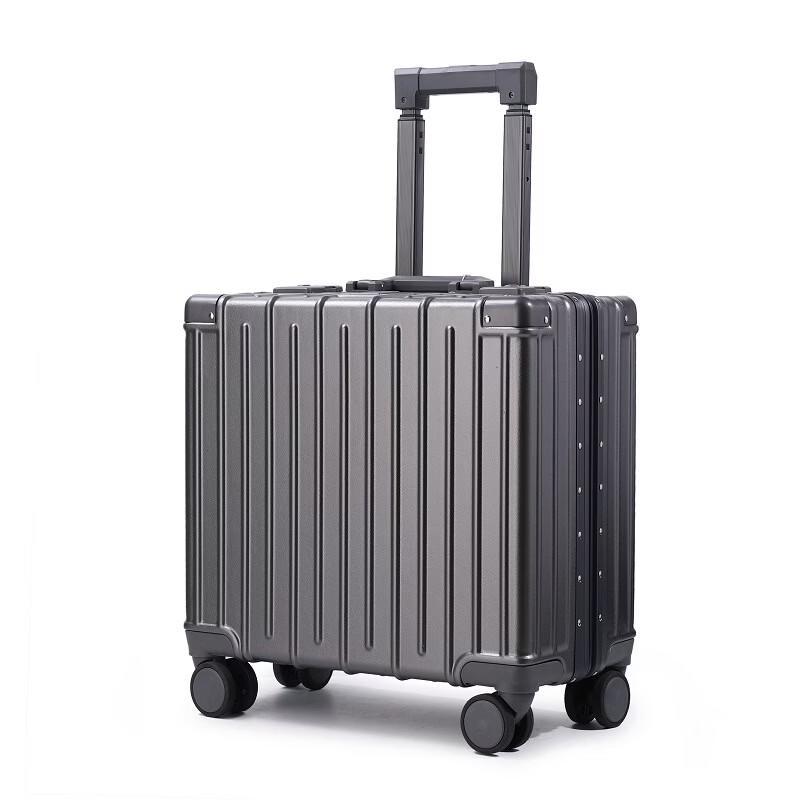 XinJingZhou Fashion Aluminum Frame Spinner Luggage