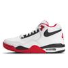 Nike Flight Legacy Odpružení Protiskluzové Odolné proti oděru Středně vysoké Vintage Basketbalové boty Unisex Červená Bílá BQ4212-100(Tým56-)