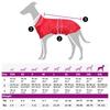 Dog Raincoat with Reflective Strips Polyester Red 4XL