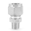 Stainless Steel SS304 Pipe Fitting 1 4NPT Male Thread Connector for Water Oil Gas (1 4 12)