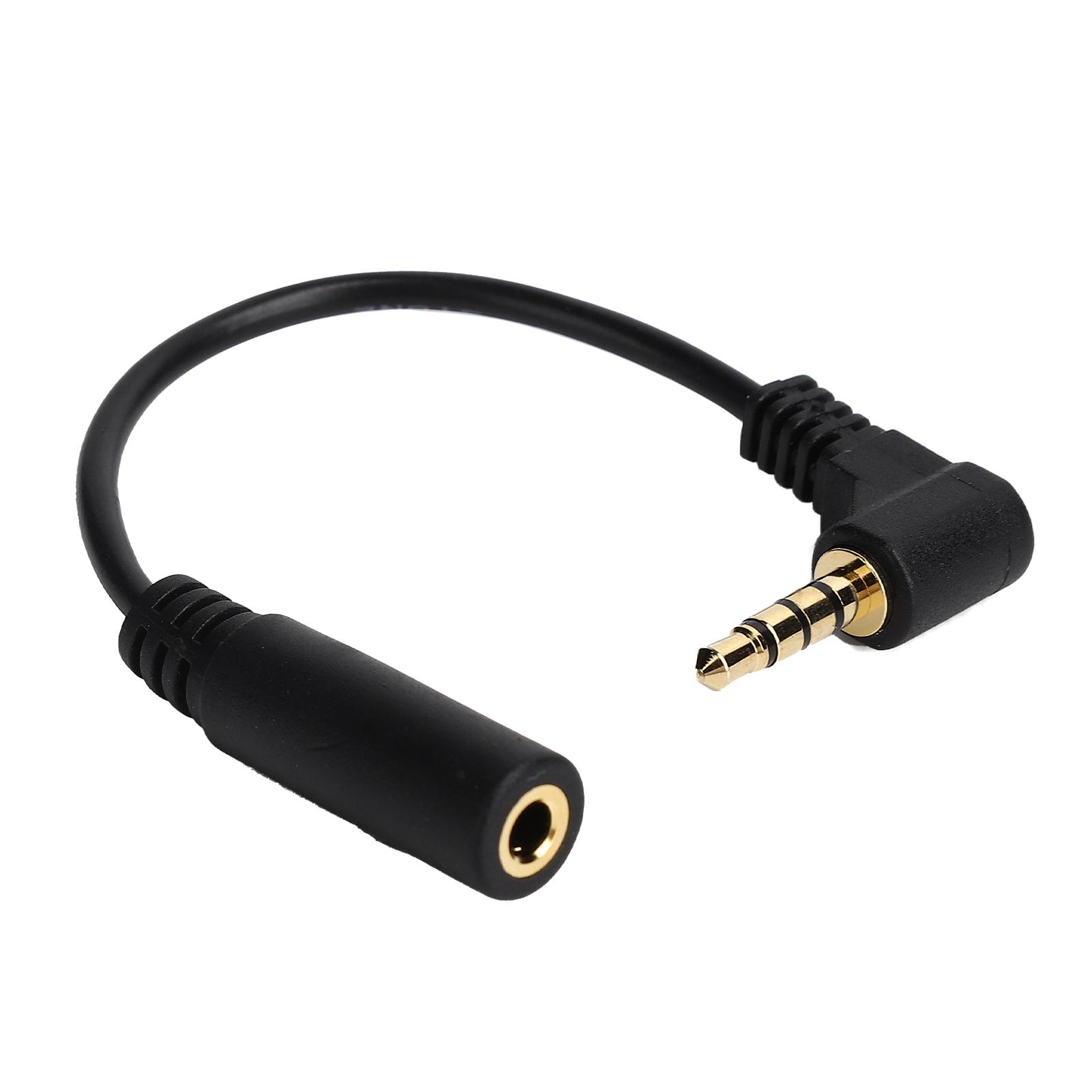 

Кабель-переходник 3,5 мм штекер на 3,5 мм гнездо Кабель для микрофона Адаптер Соединительный кабель 25,5 см Черный