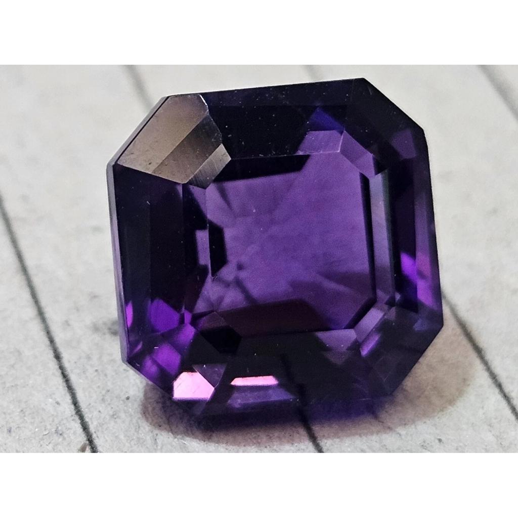 Asscher Cut Natural Purple Amethyst 12+ Ct Beautiful Certified Loose Gemstone