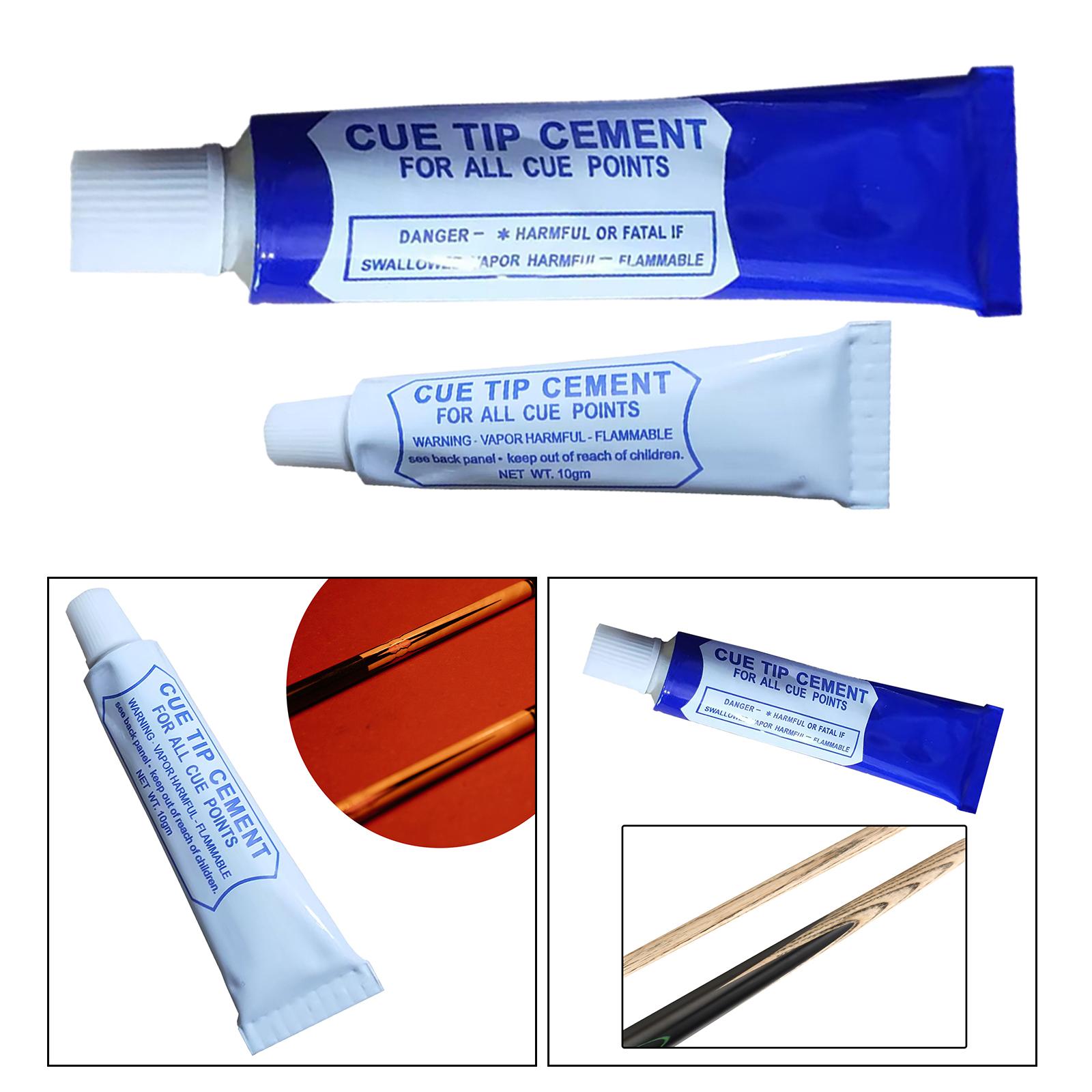 

Glue for Pool Cue Tips Transparent Easy to Apply Multifunctional Clear Glue Liquid Glue Strong Glue Billiard Cue Accessories 10g