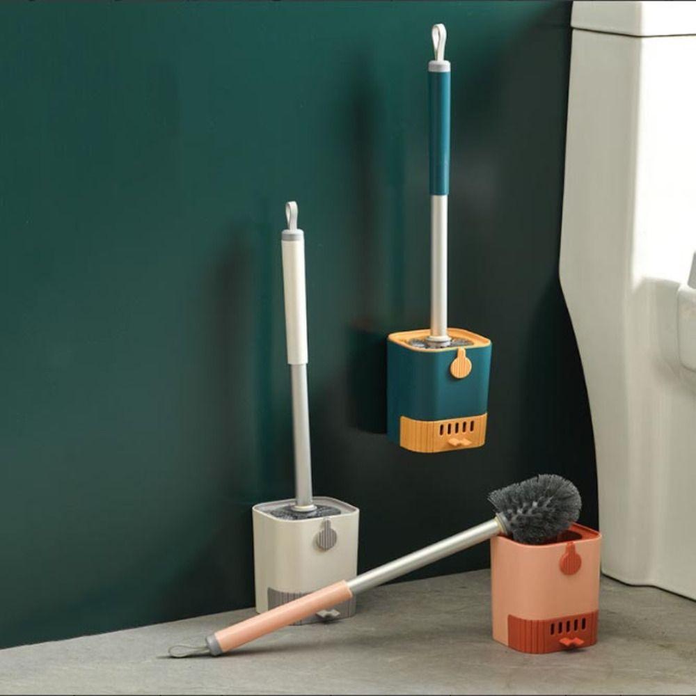 

ABS Toilet Brush Holders Wall Mounted Bathroom Cleaning Tools Bathroom синій