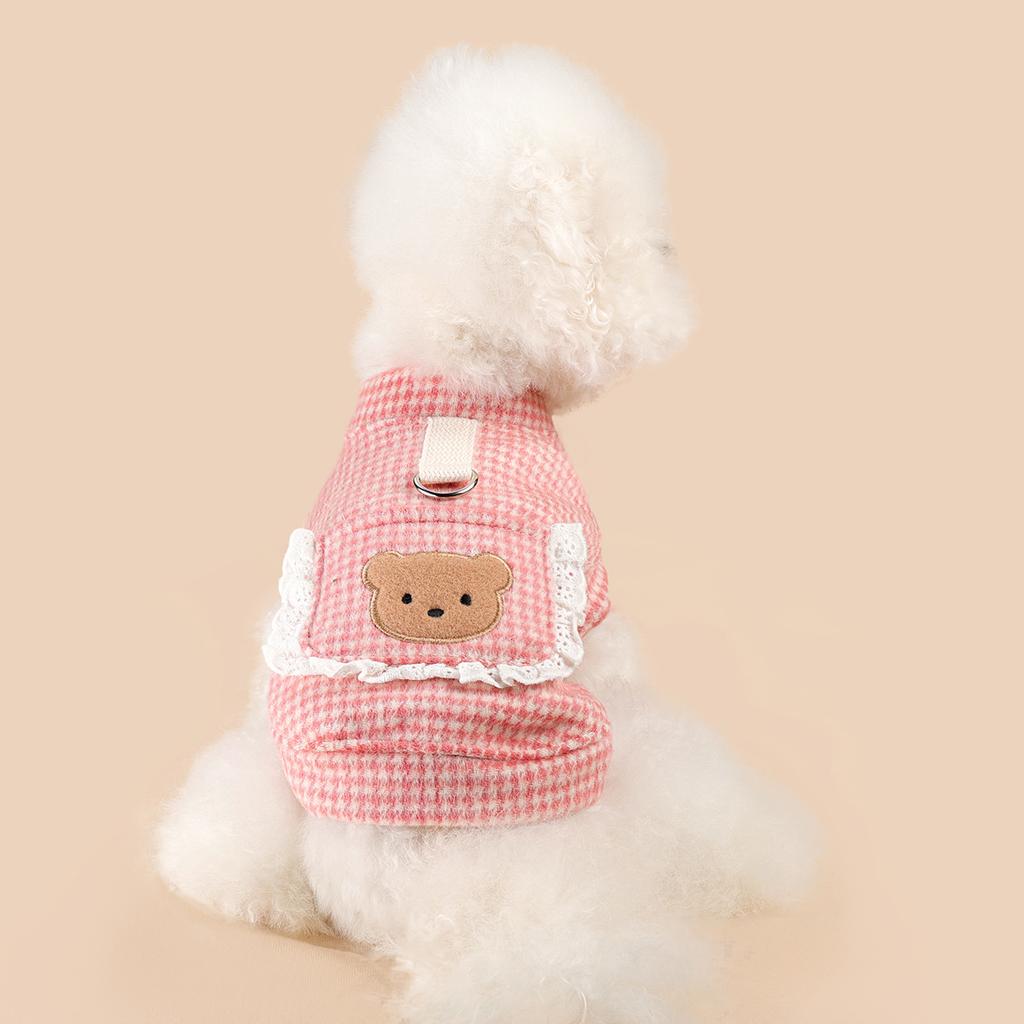 Pet circle, dog small dog clothes, cat clothing, autumn and winter Valentine's Day love collection