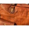 Handgemachtes Reisegepäck aus echtem Leder, Weekender, Weekender, Turnbeutel