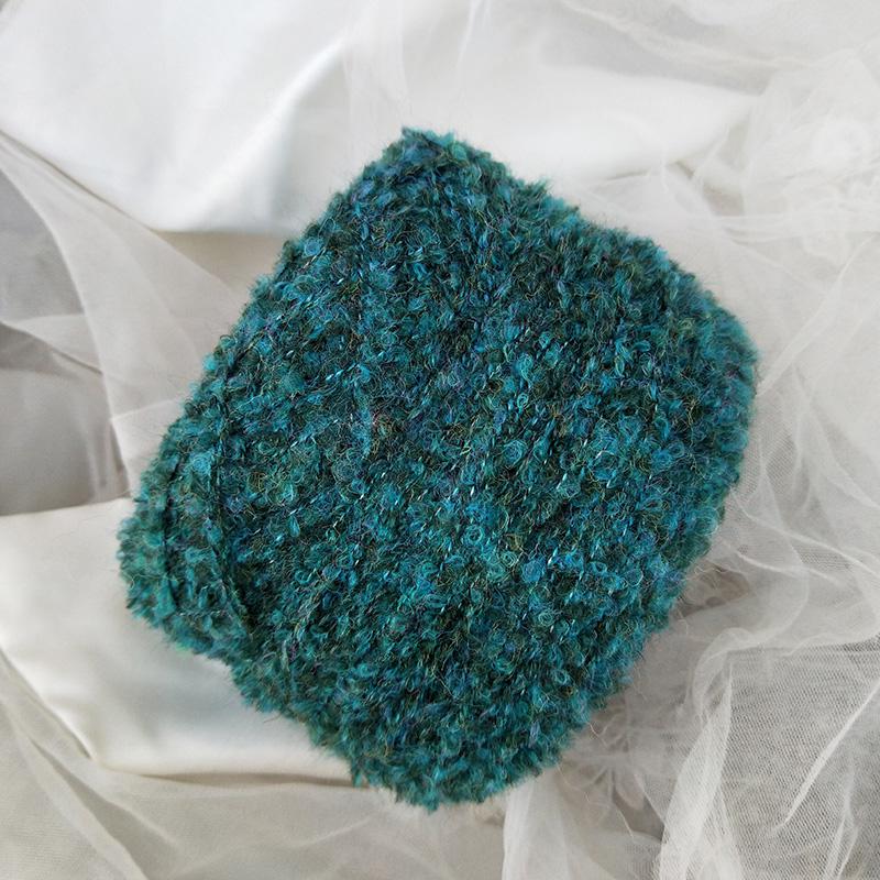 Итальянская цветная ручная вязка из петельчатой пряжи - Милый кудрявый шерстяной DIY