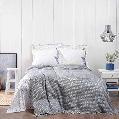 

Комплект двойных одеял Karaca Home бамбукового серого цвета