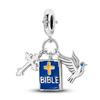 Holy Blessing copper Cross Wings Bible White Dove Classical 3mm Charm Bead Charms Bead Charms Compatible With Pandora Authentic Bracelets Do It Yourse