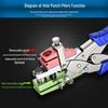 East Tour Multifunctional Edge Banding Hole Punch Woodworking Tool with Screw Hole Cover Pliers