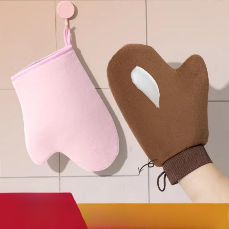 Wiederverwendbarer Körperreinigungshandschuh Körper Selbstbräuner Applikator Bräunungshandschuhe für Bath Spa