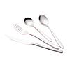 Stainless Steel Cutlery Set: Knife, Fork & Spoon - High-Grade Tableware for Hotels
