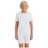 Mono Adaptable Antidesgarro Unisex Cuello Redondo Manga Corta Parte Inferior Corta Cremallera Trasera Mono de una Pieza
