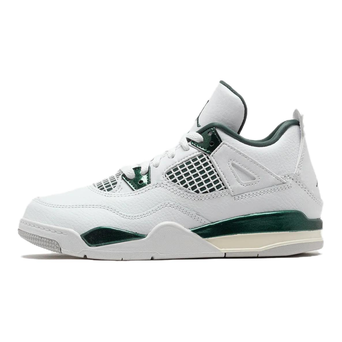 

Jordan Air Jordan 4 Abrasion Resistant Mid top Kids Lifestyle Shoes White Green Kids BQ7669-103 31