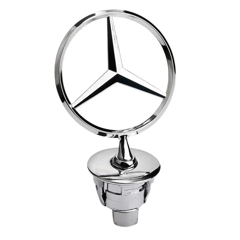 Adesivo per Auto per Stella Mercedes Benz Cofano - Emblema per Cofano Auto Logo Cromato Anteriore Segnalazione Cofano per Benz Classe C E S W204 W205 W21