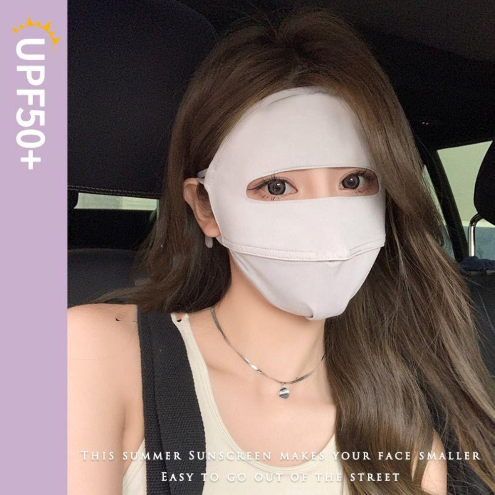 Sunscreen Face Scarf Face Cover Face Mask Face Gini Mask Thin Ice Silk Mask  Hiking