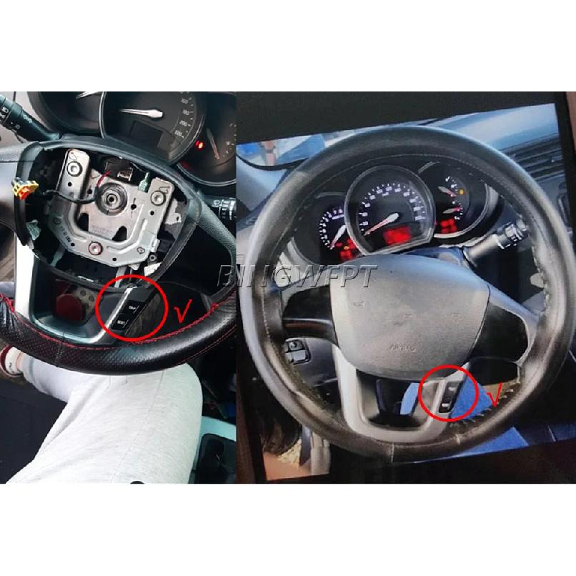 Car Switch for Kia Rio 2012-2016 Volume Mude Song Key Cruise Steering Wheel Control Button Switch No heating