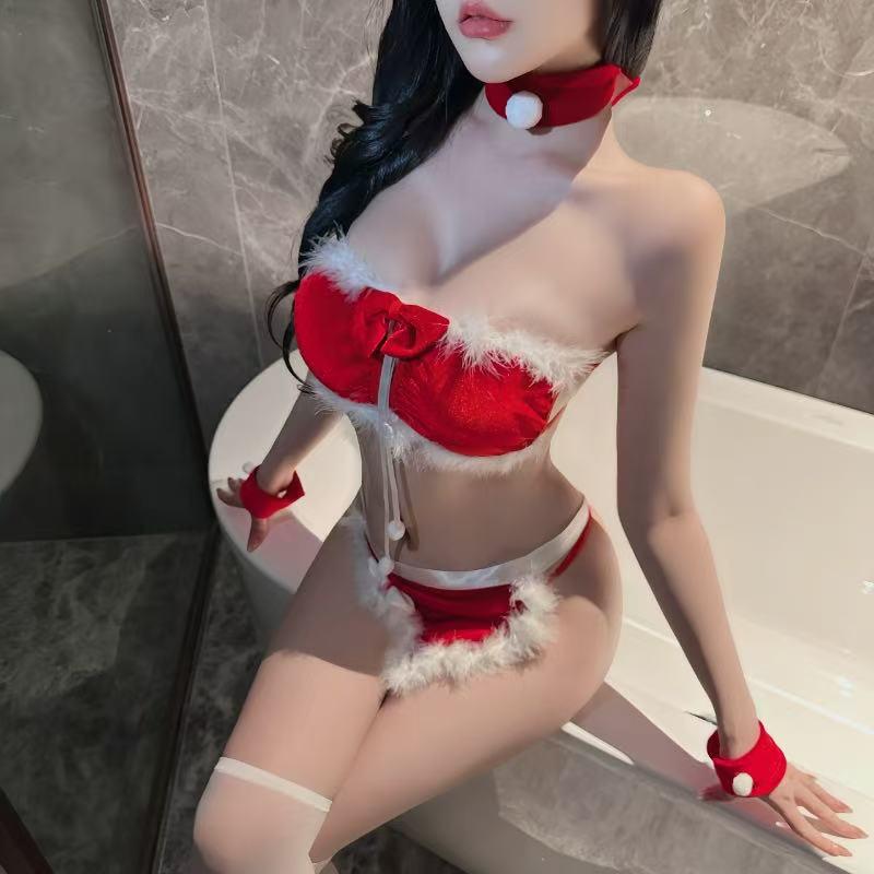 Mu Cheng Red Bunny Girl Lingerie Set - New Year & Christmas Edition