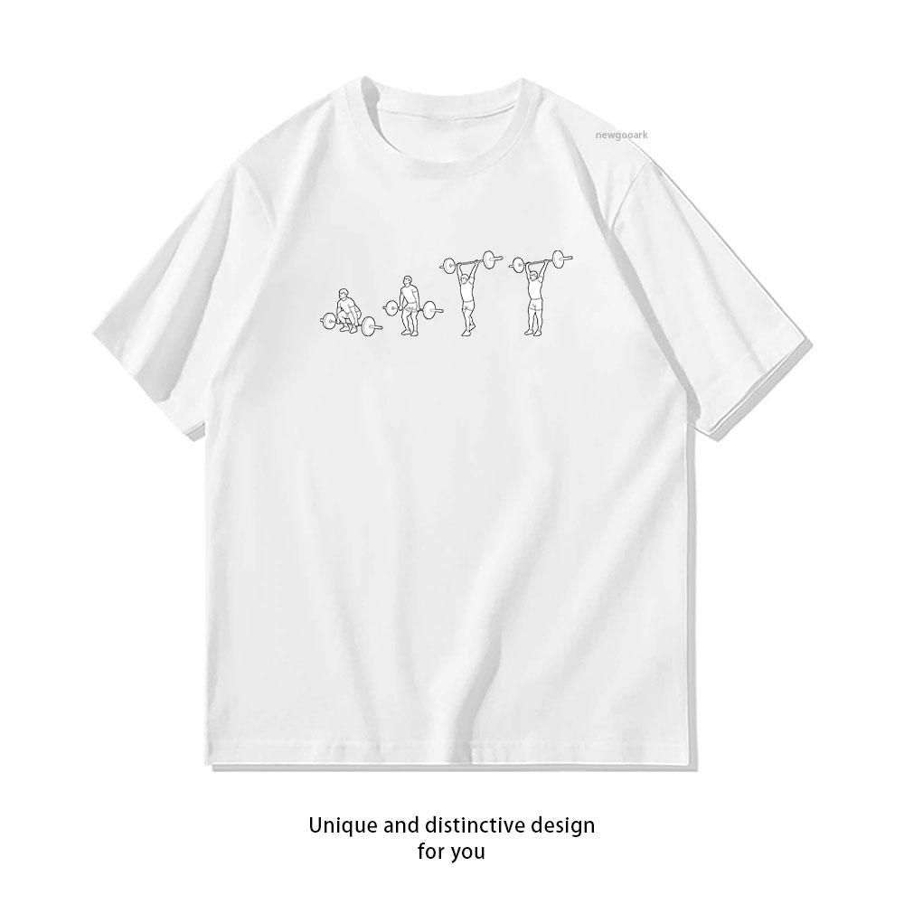 

weightlifting Lift Stages tshirt woman man Casual cotton graphic t shirts Creative Adult Oneck streetwear ropa hombre S