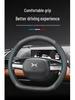 XPeng Car Steering Wheel Cover: Genuine Leather, Universal Fit for G3, G9, P5, P7 - Ultra-Thin, Anti-Slip, Four Seasons Use