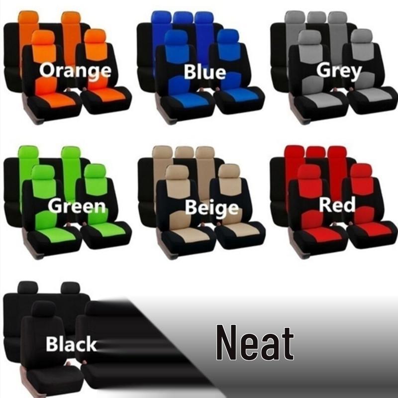 Set universale da 9 pezzi in tessuto a maglia per coprisedili auto Temu - Per i mercati europeo, americano e messicano.