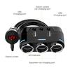 3Way Cigarette Lighter Socket Splitter Power Adapter Dual Usb Car Charger 12/24V