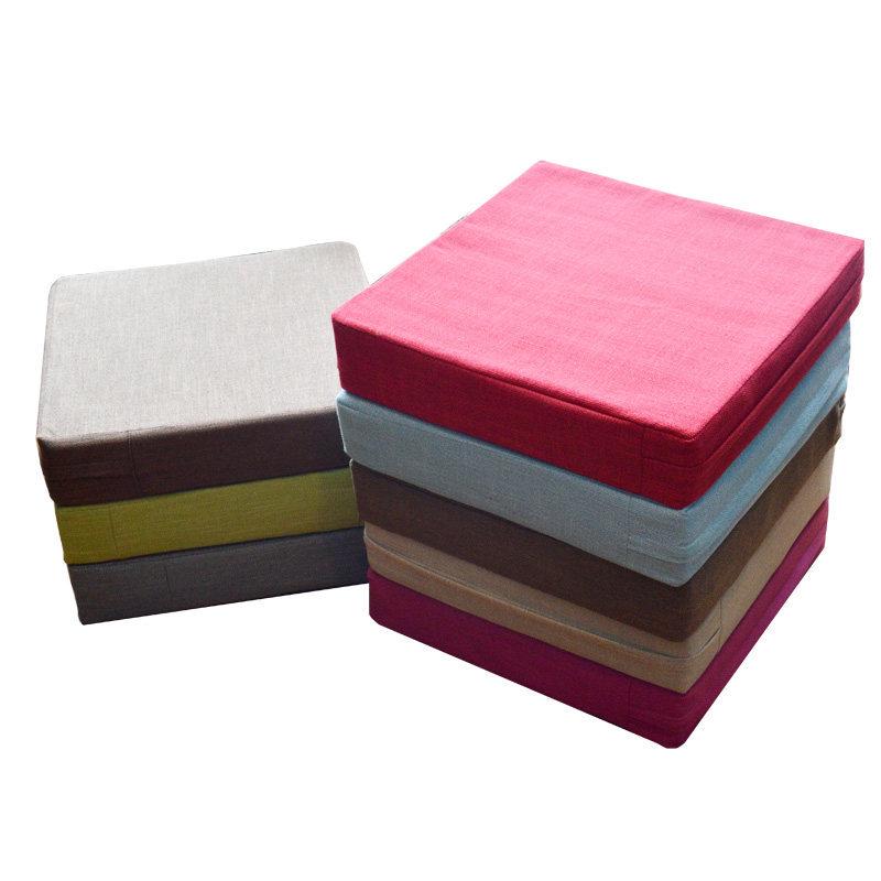 Washable Thickened Four Seasons Japanese Tatami Square Seat Cushion for Floor and Coffee Table.