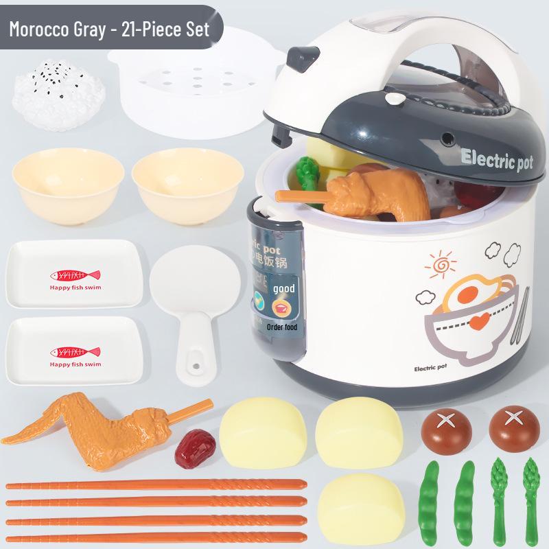 Kid's Smart Spray Rice Cooker Toy - Play Kitchen Simulation