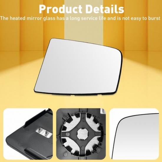 For 2015-22 Ford Transit 150 250 350 Mirror Glass Upper Heated Left Driver Side