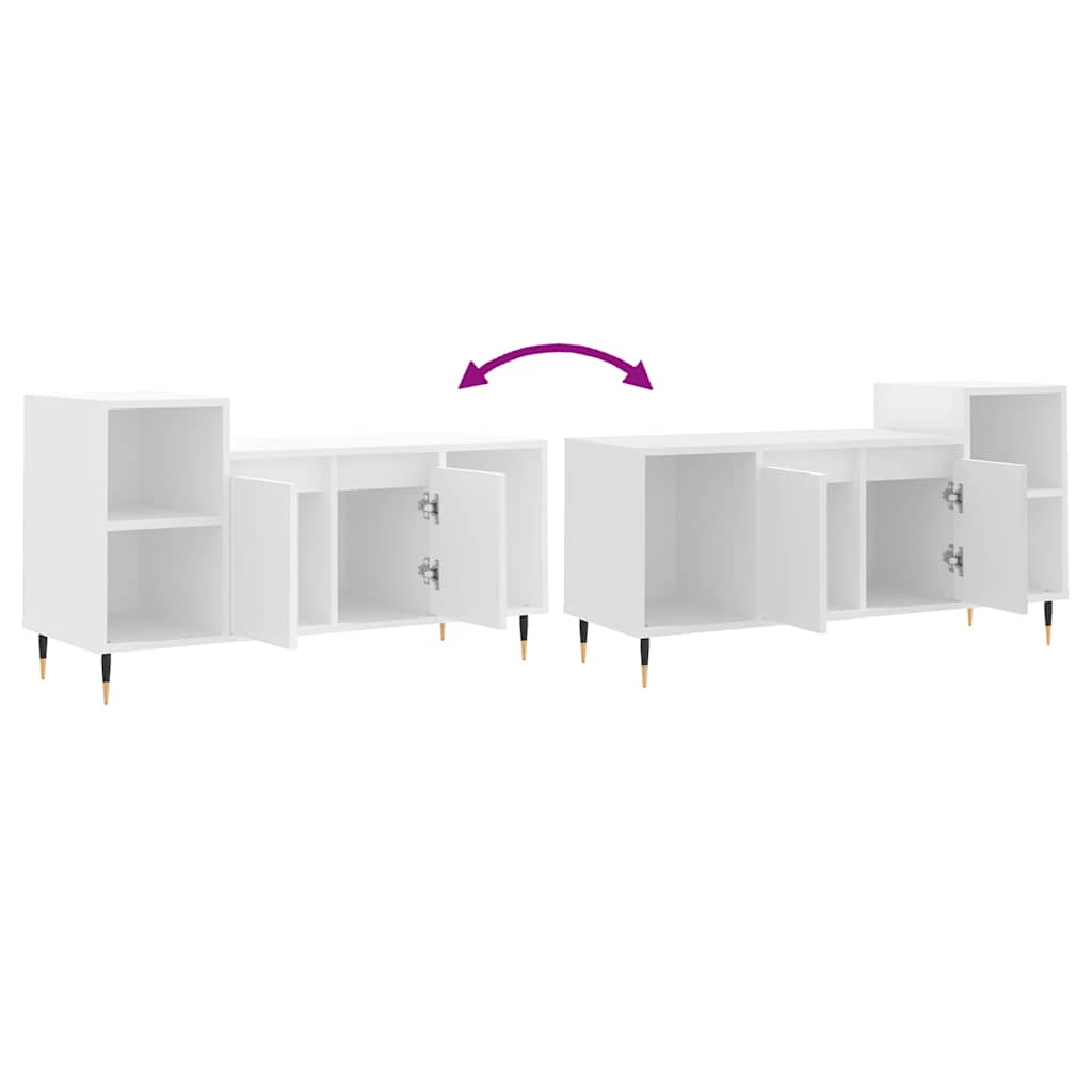 TV Cabinet White 100 x 35 x 55 cm Engineered Wood