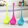 Stylish Plastic Long Handle Hanging Soup Spoon Set In Purple Green Blue Colors