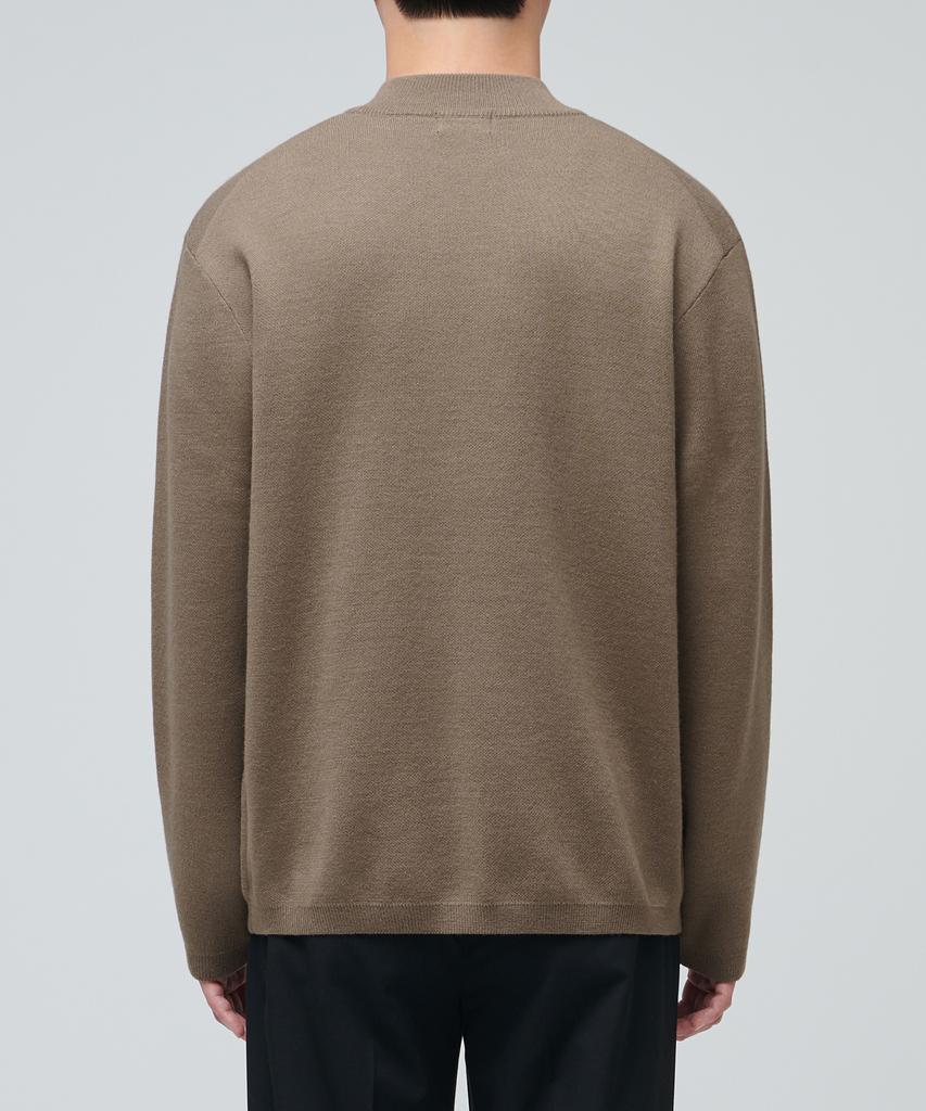 MUSINSA STANDARD Minimal Mock Neck Knit [Mocha]