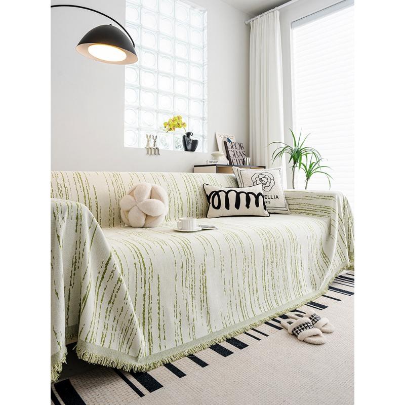 Black and White Ins Style Sofa Towel Chenille Anti-Scratching Cover Cloth All-Inclusive High-Grade Light Luxury Universal Cover Cover