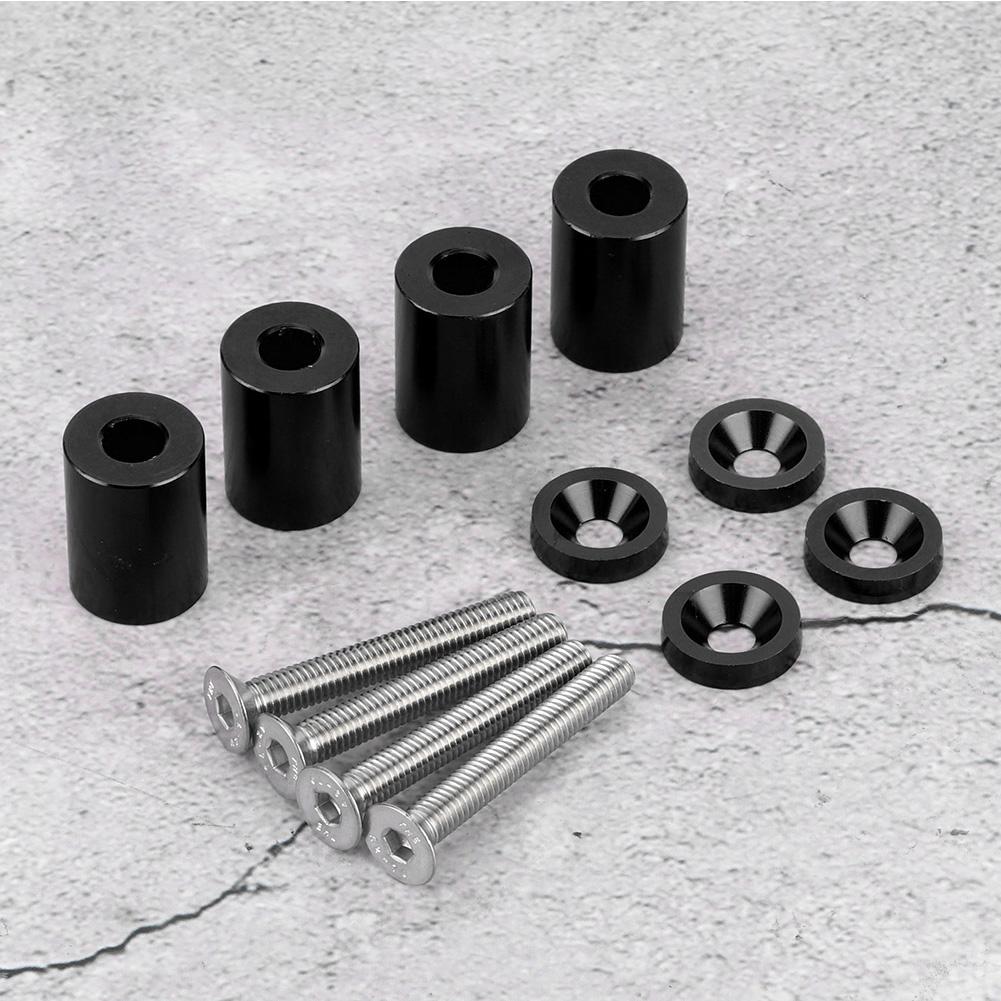 Aluminum Alloy Bonnet Raisers Hood Vent Spacers Screws Kit Modified Parts for Racing Car