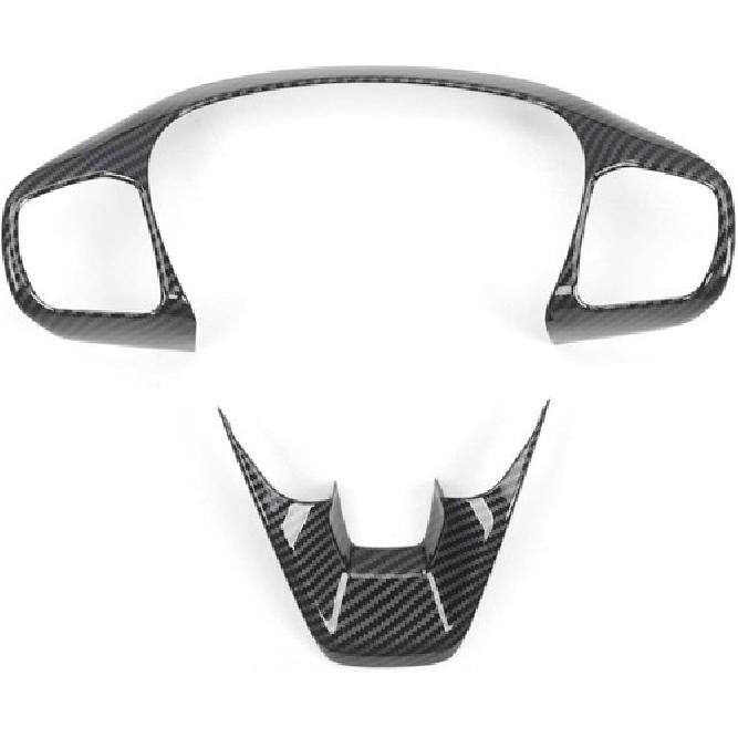 For Bronco ABS Carbon Fiber Interior Steering Wheel Trim For Ford Bronco Sport