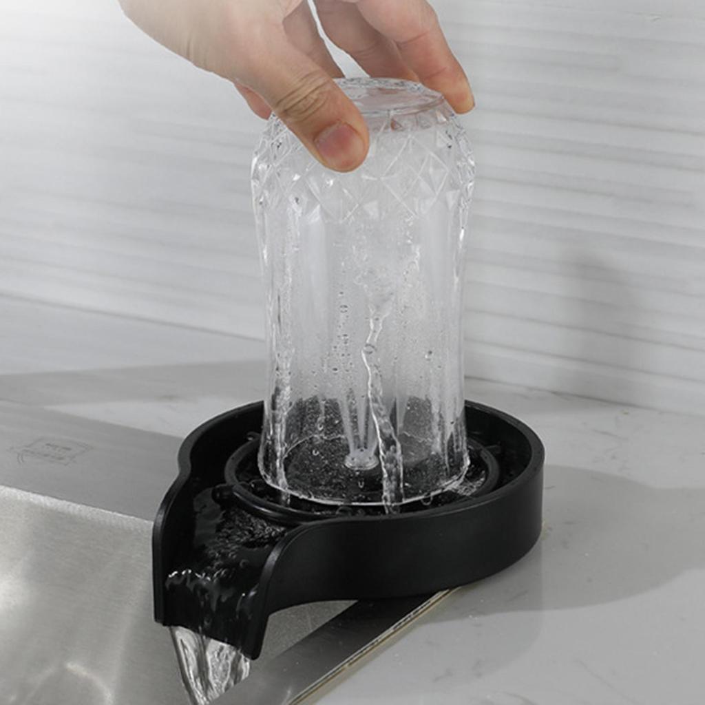 Automatic Glass Cup Rinser Cleaner Sink Bottle Washer Coffee Pubs Accessories , with hose