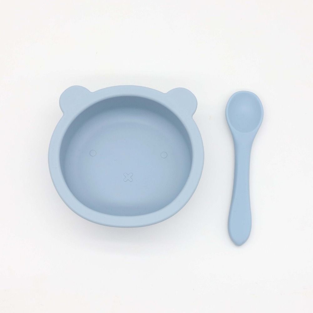 Portable Silicone Suction Bowls Flexible Feeding Bowl Set Feeding Tableware Baby Supplies