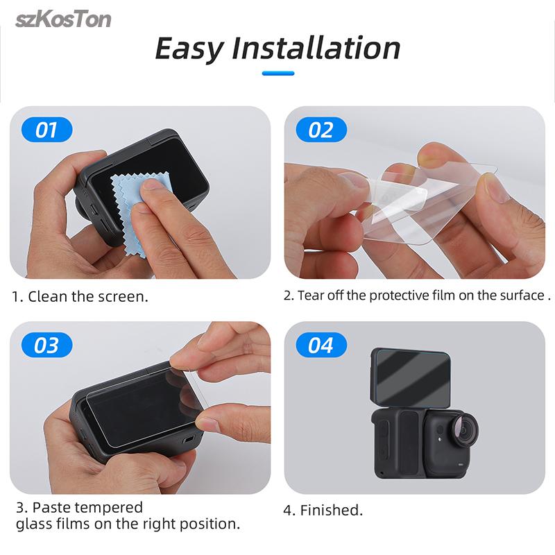 9H Tempered Glass Film for Insta 360 Go Ultra Screen Protector Anti-Scratch Film for Insta360 Go Ultra Sports Camera Accessories
