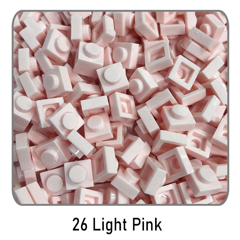 500Pcs Diy Pixel Art Building Blocks Thin Figures Bricks Compatible With 3024 1X1 Square Bricks Bulk Assemble Toys Gift For Chil