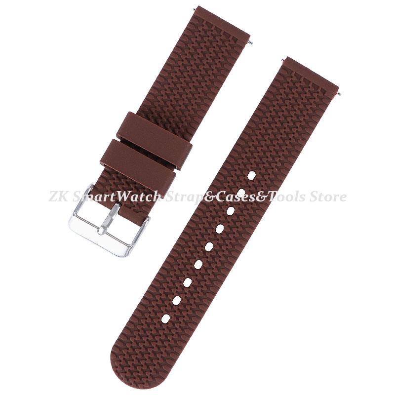 Universelle Uhrenarmbänder 22mm 20mm Schnellverschluss Silikonband Weiches Gummi Armband für Huawei Samsung Xiaomi Amazfit Smartwatch