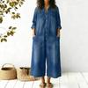 2026 Spring Women's Fashion European & American Single-Breasted Shirt Dress Jumpsuit