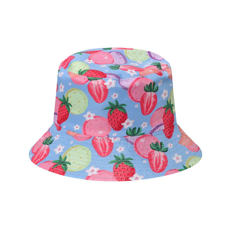 Bucket Hat Floral Four Leaf Clover Fisherman Hat Sun Protection Beach Hat Women