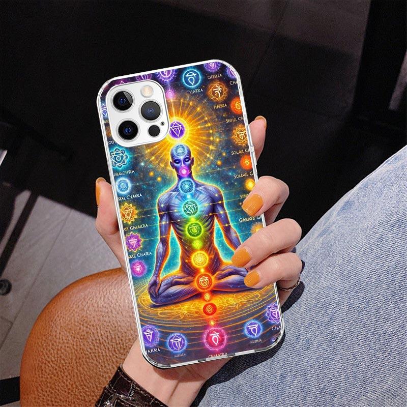 Yoga Chakra Spiritual Energy Universe Phnoe Case for Iphone 17 Air 16 16E 11 12 13 Mini 14 Plus 15 Pro Max 7 8 + SE 2020 Phone C