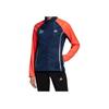 adidas Gzm Ru Jacket Retro Sports Stand Collar Color Block Comfortable Casual Long Sleeve Jacket Women Jacket Orange Blue GV1324