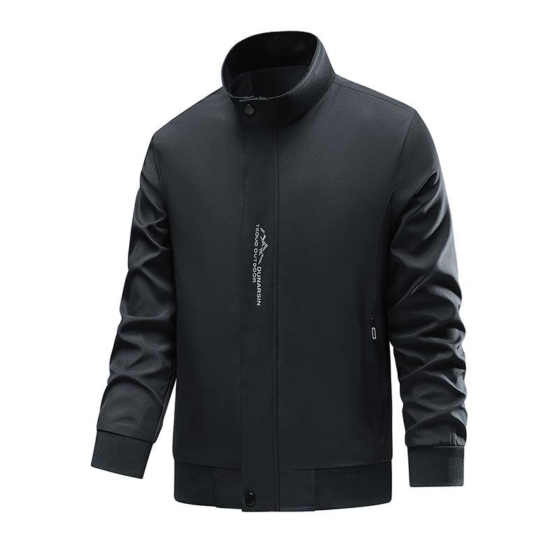 

Тонкая мужская куртка с воротником-стойкой, однотонная, на весну и осень, мужская повседневная, Air Force No. 1 Куртка мужская M