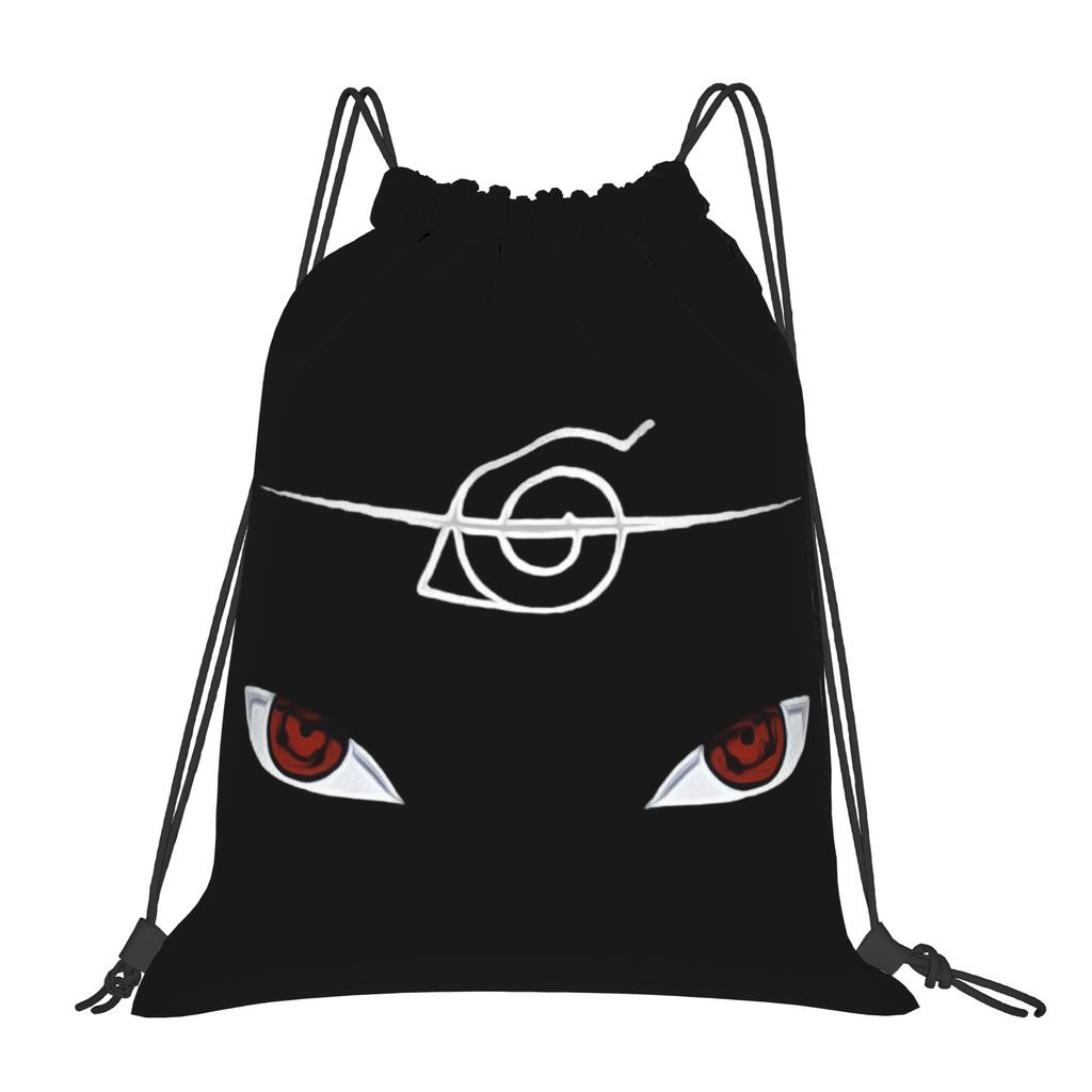 Custom N-Narutoes Akatsukis Drawstring Bag Women Men Lightweight Logo Sports Gym Storage Backpack