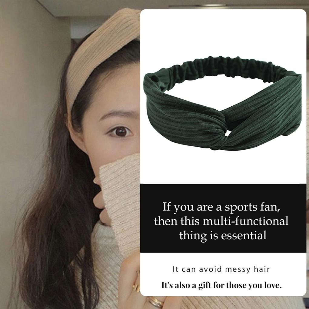 Womens Twist Headband Knot Wrap Turban Twisted Knoted Hair Floral Elastic