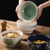 Japanese-Style Japanese-Style Ramen Bowl, Retro Soup Bowl, Large-Capacity Instant Noodle Bowl, High-Value Salad Bowl, Ceramic Rice Rice Rice Bowl