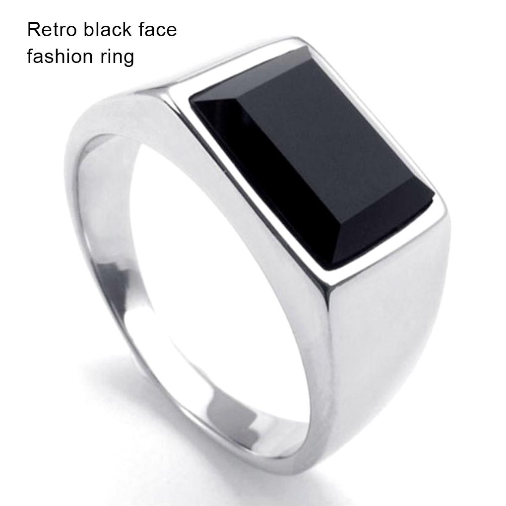 Men Ring Closed Rings Hand Decor Retro Male Geometric Jewelry for Dating Party Ornament Jewelries Gift Accessory
